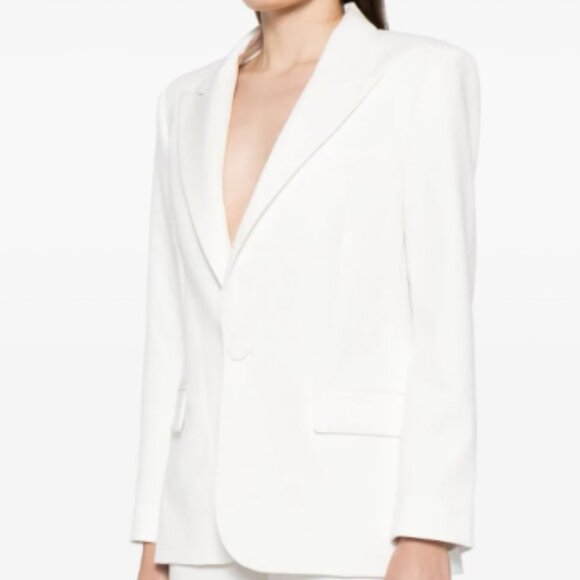 NWOT A.L.C. Women's Davin II Single-Breasted Blazer in White Size 8 - Picture 2 of 16